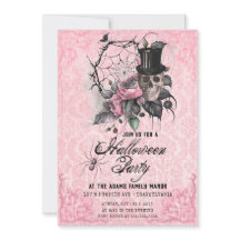 Invitación a la web de Spider negro y rosa fantasm