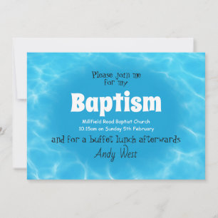 Invitación a las aguas del bautismo