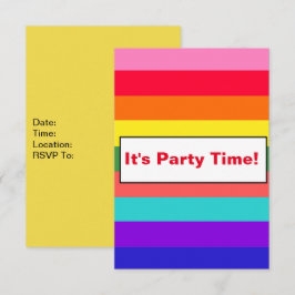 Invitación a las audaces bandas de arco iris