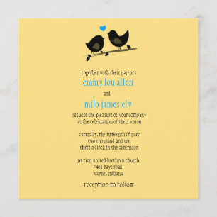 invitación a las aves amarillas