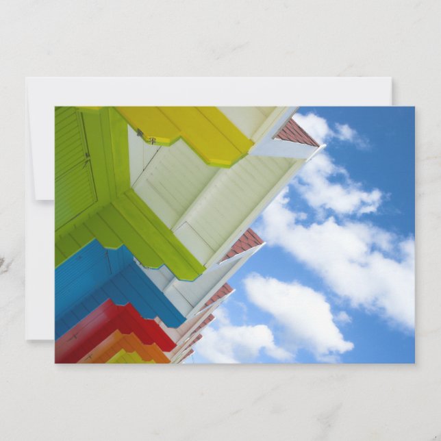 Invitación a las cabañas de playa (Anverso)