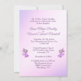 Invitación a las campanas Boda Lavender