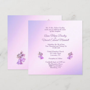 Invitación a las campanas Boda Lavender
