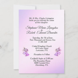 Invitación a las campanas Boda Lavender