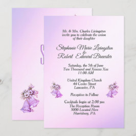 Invitación a las campanas Boda Lavender