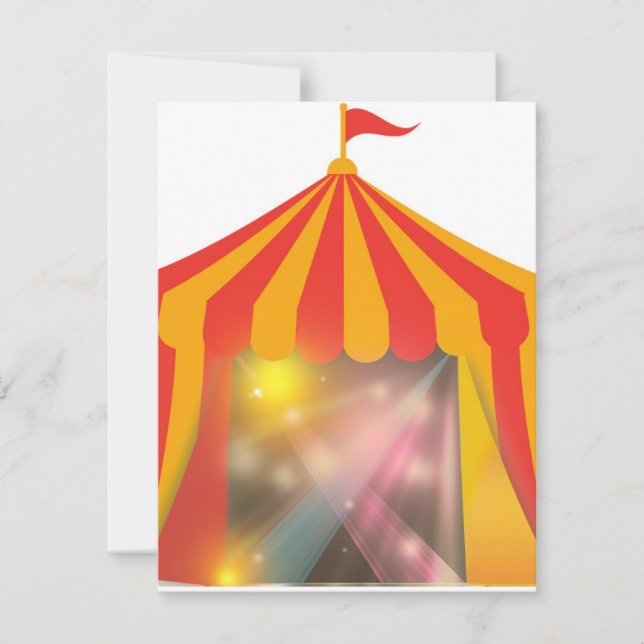 Invitación a las carpas de circo (Anverso)