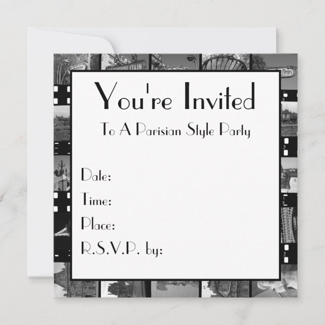 Invitación a las colecciones de París (Anverso)