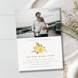 Invitación a las duchas de las parejas de fotos de