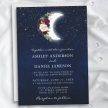 Invitación a las Estrellas de la Luna de Boda Cele