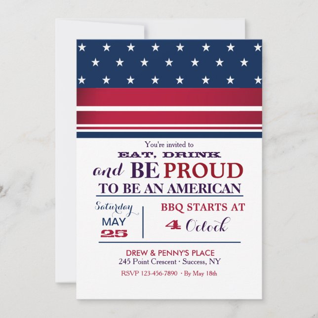 Invitación a las estrellas estadounidenses (Anverso)