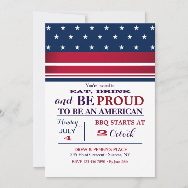 Invitación a las estrellas estadounidenses (Anverso)