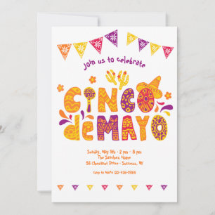 Invitación a las festividades del Cinco de Mayo