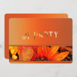 Invitación a las florales de otoño