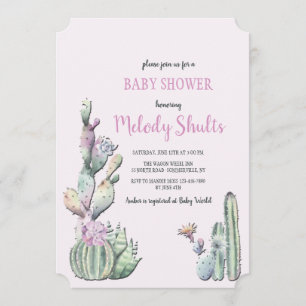 Invitación a las flores de Cactus