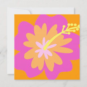 Invitación a las flores de Hibiscus