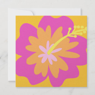 Invitación a las flores de Hibiscus