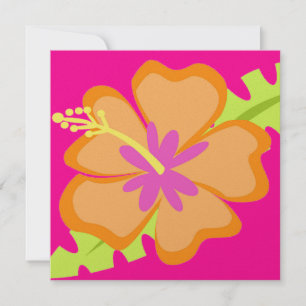 Invitación a las flores de Hibiscus