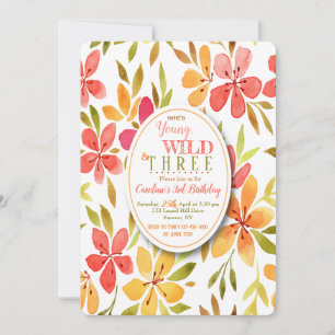 Invitación a las flores de sandía