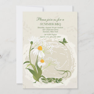 Invitación a las flores de verano