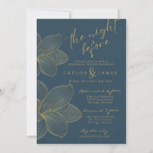 Invitación a las flores doradas