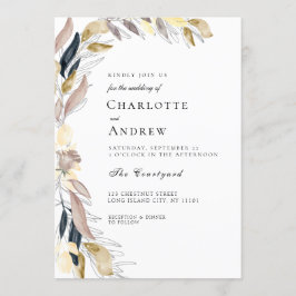 Invitación a las flores elegantes