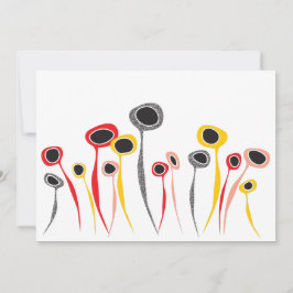 Invitación a las flores retro