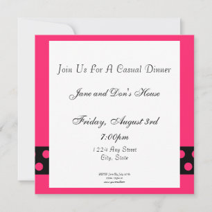 Invitación a las flores rosas