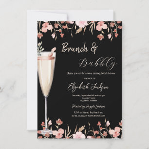 Invitación a las flores silvestres de vidrio de ch