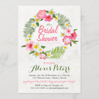 Invitación a las flores tropicales