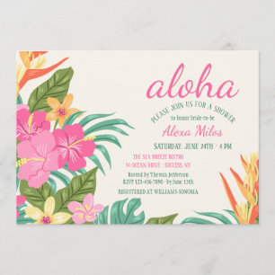Invitación a las flores tropicales