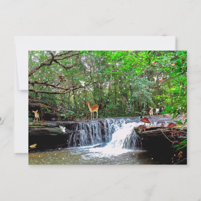 Invitación a las hadas de hembra de hembra de vena (Anverso)