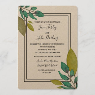 Invitación a las hojas verdes