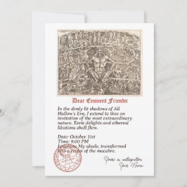 Invitación a las liberaciones etéreas de Halloween