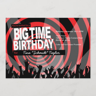 Invitación a las luces de cumpleaños de gran durac