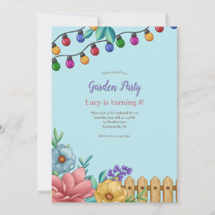 Invitación a las luces del Fiesta del jardín