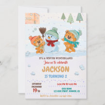 Invitación a las maravillas del invierno Cumpleaño