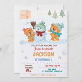 Invitación a las maravillas del invierno Cumpleaño