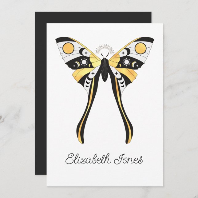 Invitación a las Metas de Oro Celestiales Míticas (Anverso / Reverso)