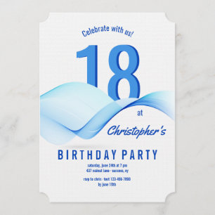 Invitación a las olas azules