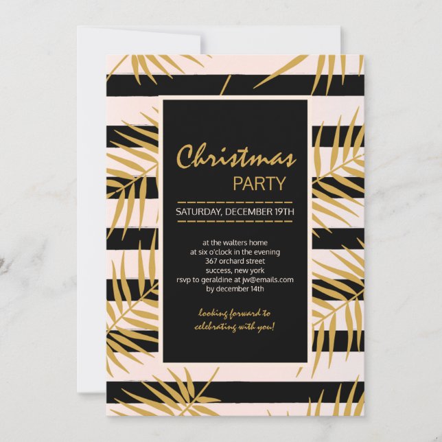 Invitación a las palmas de oro (Anverso)