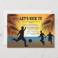 Invitación a las siluetas de fútbol
