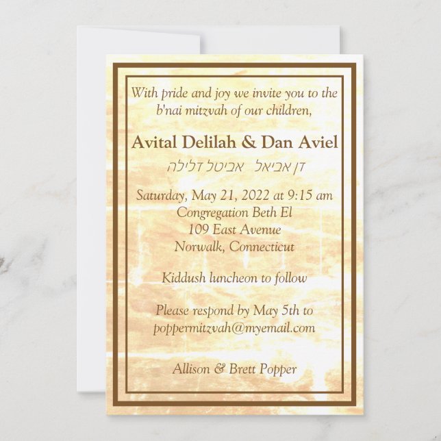 Invitación a las tradiciones doradas (Anverso)