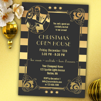 Invitación a las vacaciones de los Navidades Art D