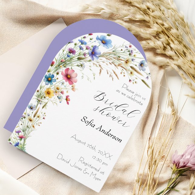 Invitación a lavanda de flores Fiesta de jardín fr (French Garden Party flower lavender Invitation)