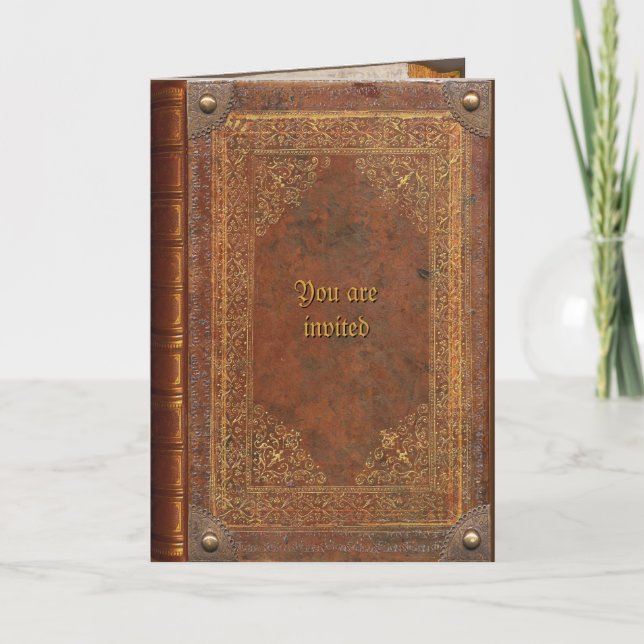 Invitación a libros antiguos (Anverso)