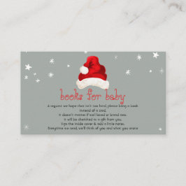 Invitación a libros de Baby Shower de Navidades de
