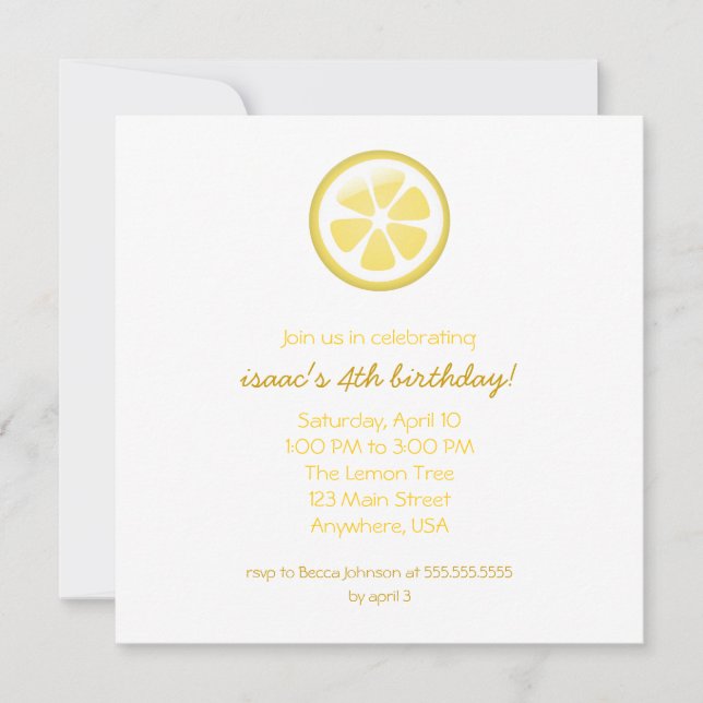 Invitación a limón (Anverso)