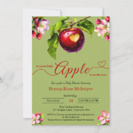 Invitación A Little Apple Is On The Way | Fall Baby Shower 
