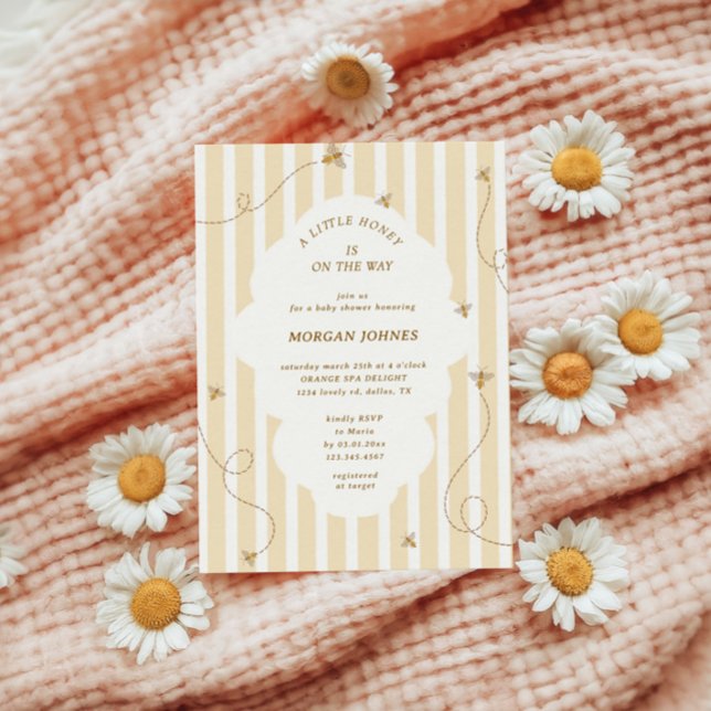 Invitación A Little Bee Baby Shower Invitation (Subido por el creador)