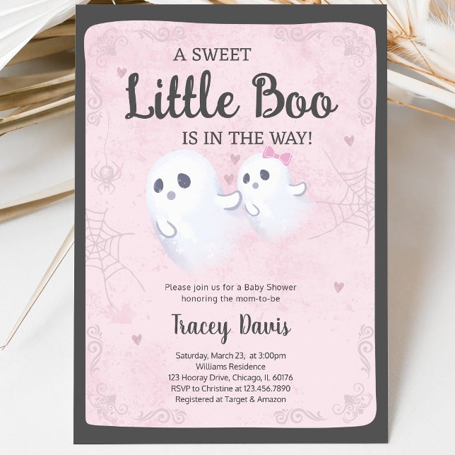 Invitación A Little Boo Baby Shower (Subido por el creador)
